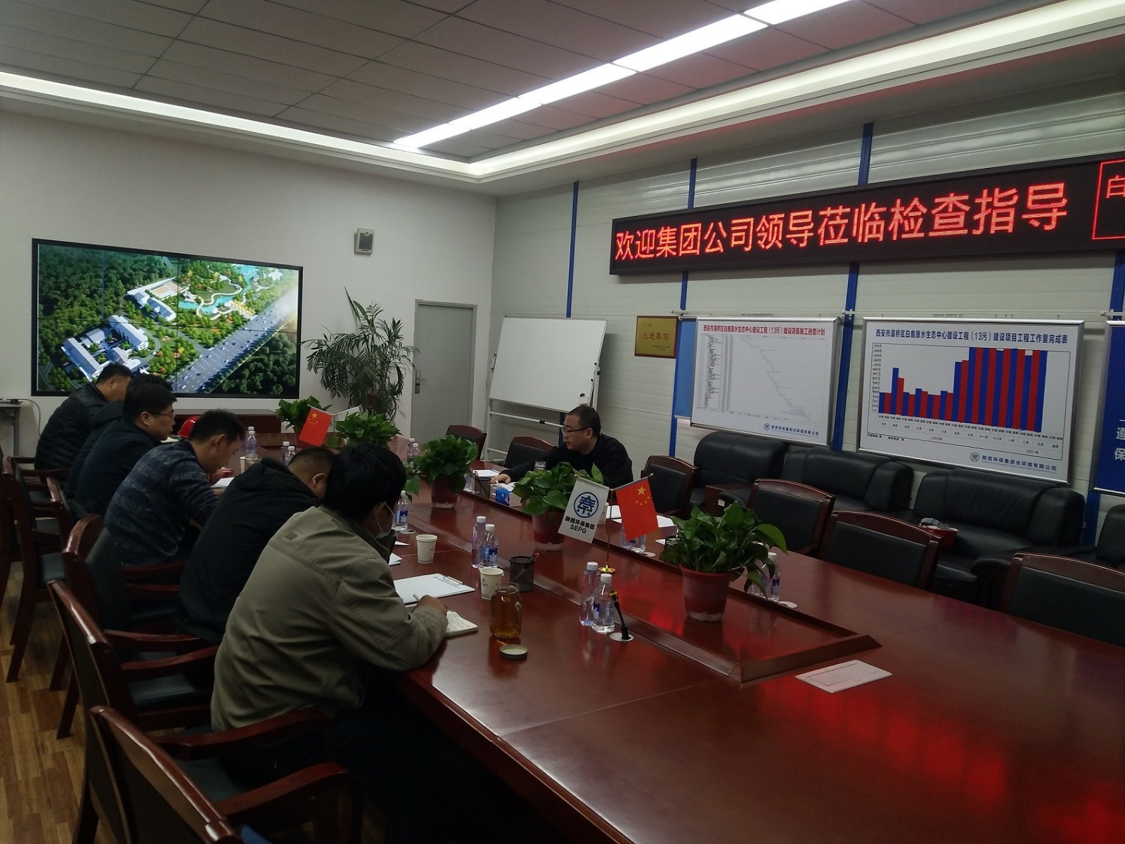 亚星yaxin集团检查三秦环保股份公司水情形公司清静生产事情